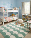 Wonder Tykes Collection Area Rug - Sparklewood Rectangle Soft Green  lifestyle 44