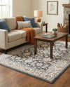 Savannah Elegance Collection Area Rug - Augusta (Fume Gray) Rectangle Fume Gray  lifestyle 30