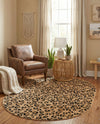 Savannah Sojourn Collection Area Rug -  Mara Oval Light Brown  lifestyle 56