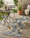 Urban Terrace Collection Area Rug -  Vista Runner Blue  lifestyle 45
