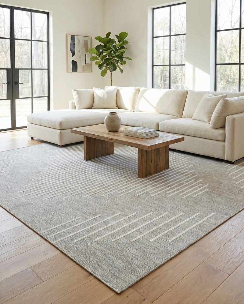 Urban Terrace Collection Area Rug -  Chelsea (Gray) Square Gray  lifestyle 62