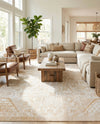 Tribal Terrace Treasures Collection Area Rug - Mayan Marina (Natural) Rectangle Natural  lifestyle 16