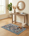 Casablanca Tapestry Collection Area Rug - Fes Rectangle Powder Blue  lifestyle 76