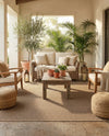 Sahara Sands Collection Area Rug -  Amarna Rectangle Natural and Brown  lifestyle 13