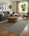 Urban Oasis Rugs Collection Area Rug -  Rooftop (Charcoal Gray) Rectangle Charcoal Gray  lifestyle 33