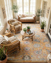 Seville Stripes Collection Area Rug -  Cordoba (Yellow) Rectangle Yellow  lifestyle 9