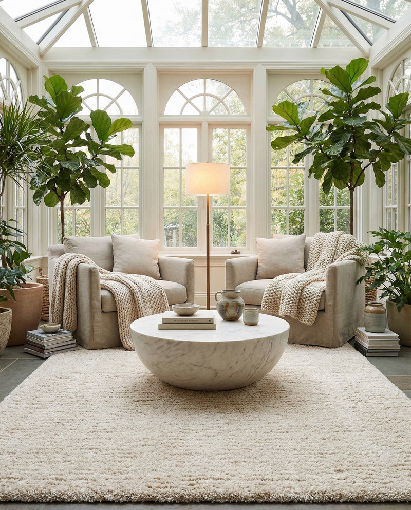 Eternal Plush Oasis Collection Area Rug -  Tranquility (Linen) Rectangle Linen  lifestyle 16