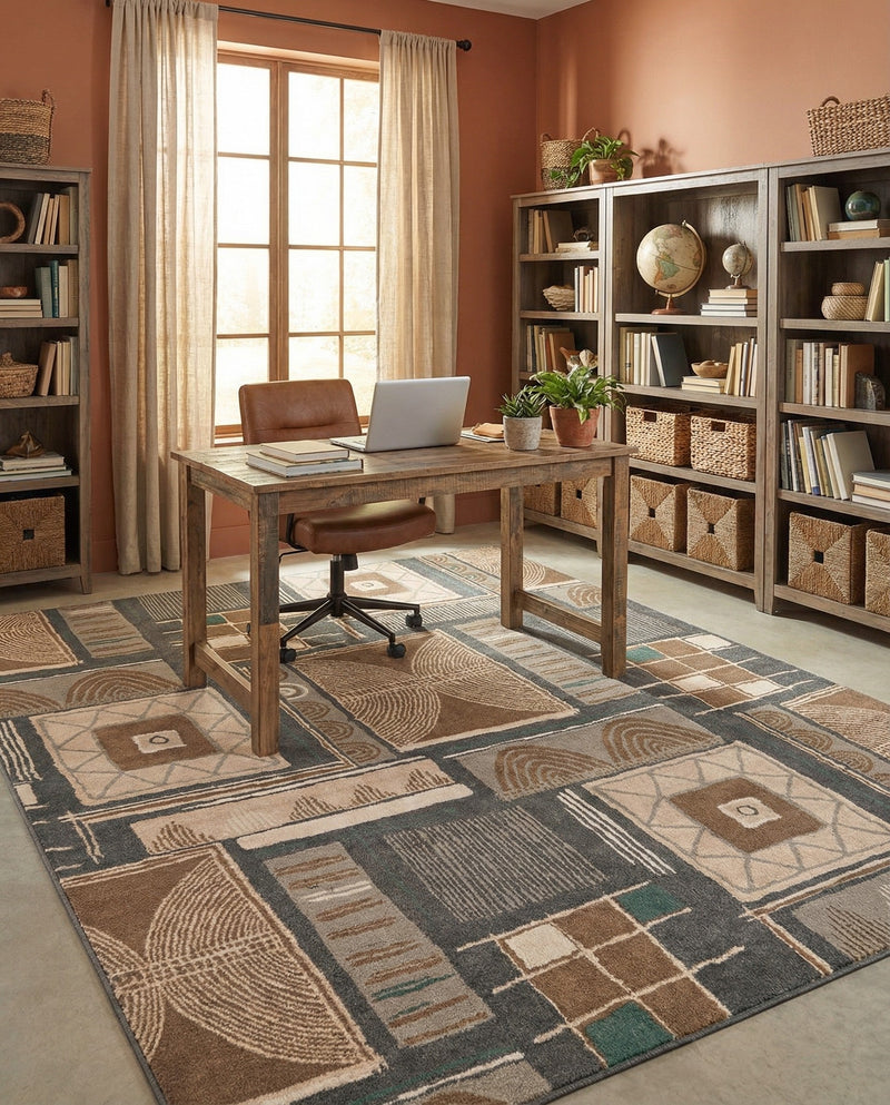 Savannah Sojourn Collection Area Rug -  Tsavo Rectangle Multi  lifestyle 12