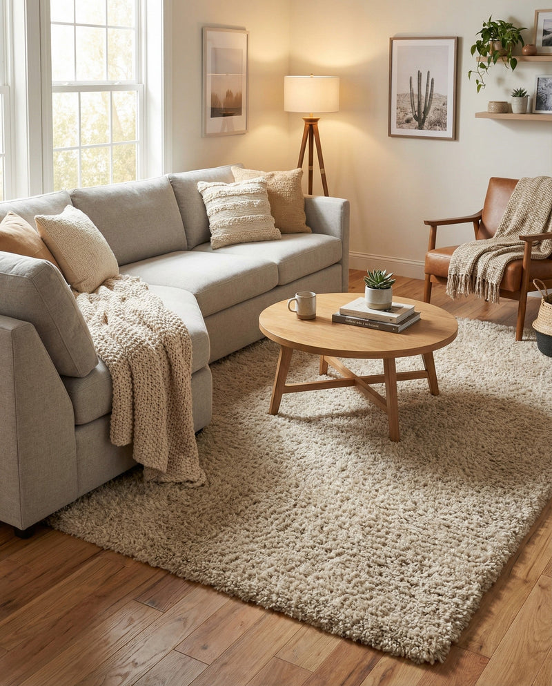 Alpine Plush Collection Area Rug -  Cortina (Linen) Rectangle Linen  lifestyle 8