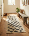 Benares Handwoven Jute Collection Area Rug -  Bodhi Runner Beige and Black  lifestyle 72