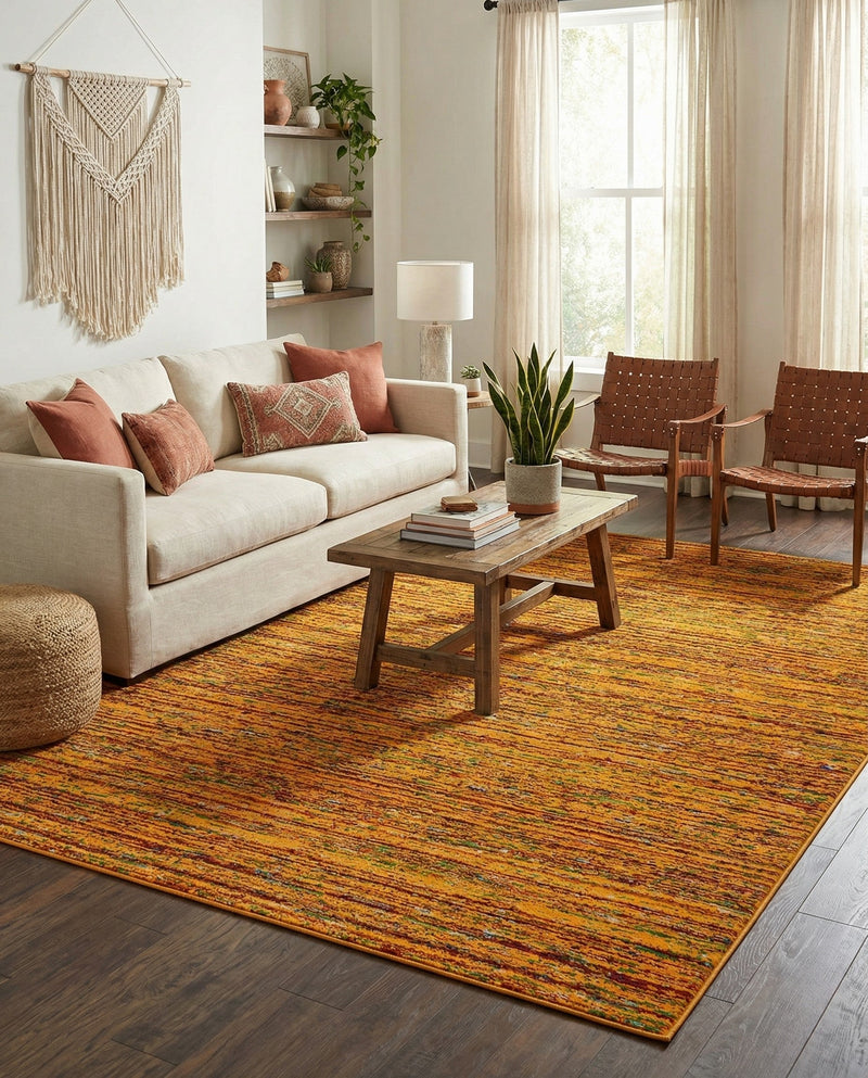 Caribbean Cove Collection Area Rug -  Lucia Rectangle Yellow  lifestyle 49