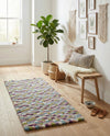 Woolen Sphere Collection Area Rug - Orbsburg (Pink and Purple) Runner Pink and Purple  lifestyle 29