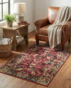 Neptune Elegance Collection Area Rug -  Galatea (Burgundy) Rectangle Burgundy  lifestyle 4