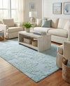 Bahama Breeze Outdoor Collection Area Rug -  Eleuthera Rectangle Navy Blue  lifestyle 49