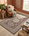 Tribal Terrace Treasures Collection Area Rug -  Incan Isle (Brown) Rectangle Brown  lifestyle 31