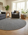 Jill Zarin Sedona Oasis Outdoor Collection Area Rug - Coconino (Black Sky) Round Black Sky  lifestyle 41
