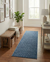 Garden Lattice Charm Collection Area Rug - Arbor (Navy Blue) Runner Navy Blue  lifestyle 34