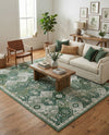 Brighton Terrace Collection Area Rug -  Rottingdean (Green) Rectangle Green  lifestyle 22