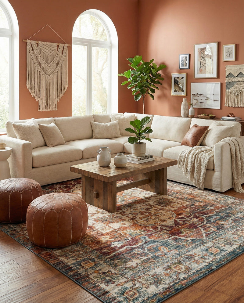 Savannah Soiree Collection Area Rug -  Everglade (Multi) Rectangle Multi  lifestyle 29