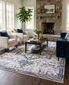 Baroque Era Collection Area Rug - Versailles (Sea Salt White) Rectangle Sea Salt White  lifestyle 32