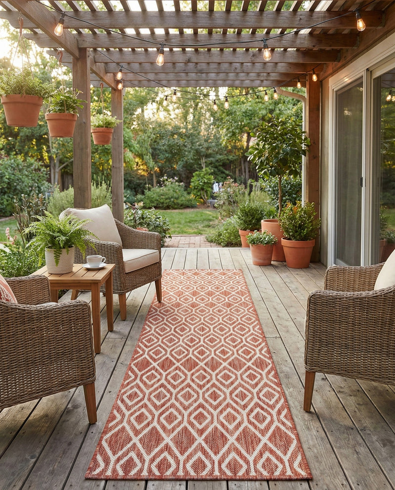Urban Oasis Rugs Collection Area Rug -  Boulevard (Rust Red) Runner Rust Red  lifestyle 55