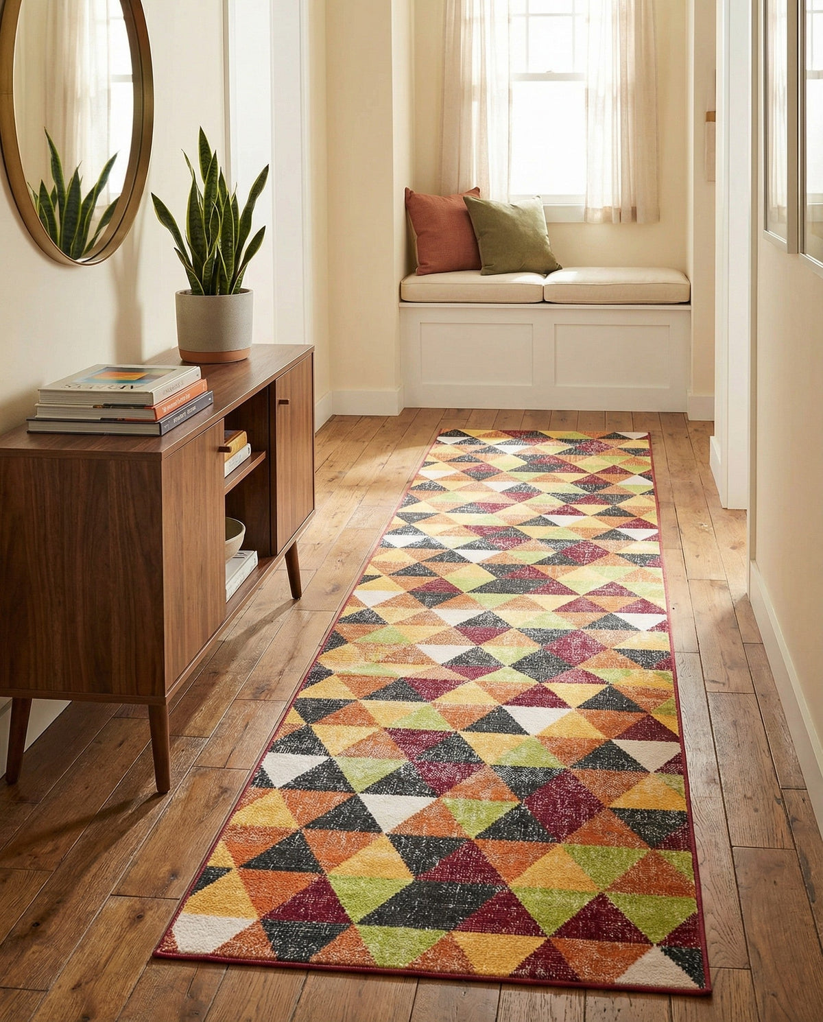 Seville Elegance Collection Area Rug -  Malaga Runner Multi  lifestyle 92
