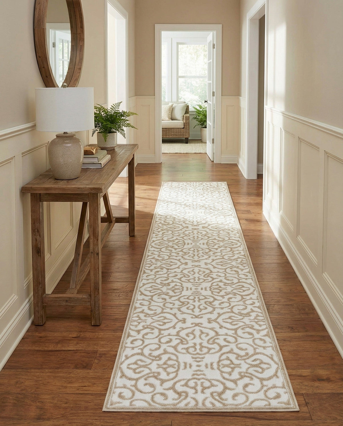 Andes Summit Collection Area Rug -  Pichincha Runner Snow White  lifestyle 91