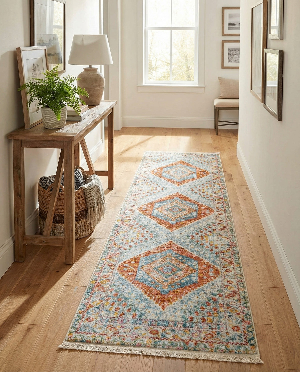 Arcadia Rugs Collection Area Rug -  Xanadu Runner Salmon  lifestyle 92