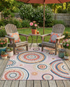 Seaside Blooms Collection Area Rug -  Eden Rectangle Pink  lifestyle 73