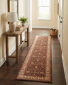 Casablanca Tapestry Collection Area Rug -  Marrakech (Coffee Brown) Runner Coffee Brown  lifestyle 55