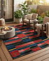 Urban Terrace Collection Area Rug -  Courtyard Rectangle Multi  lifestyle 14