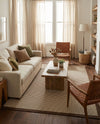 Terrace Fringe Collection Area Rug - Oceanside Rectangle Brown  lifestyle 16
