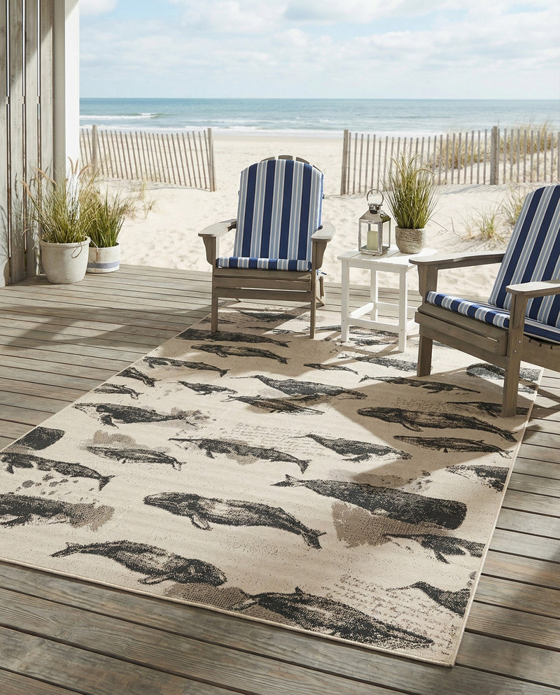 Seaside Haven Rugs Collection Area Rug -  Seabreeze Rectangle Beige  lifestyle 7