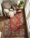 Patio Heritage Collection Area Rug -  Terrace Rectangle Antique Red  lifestyle 14