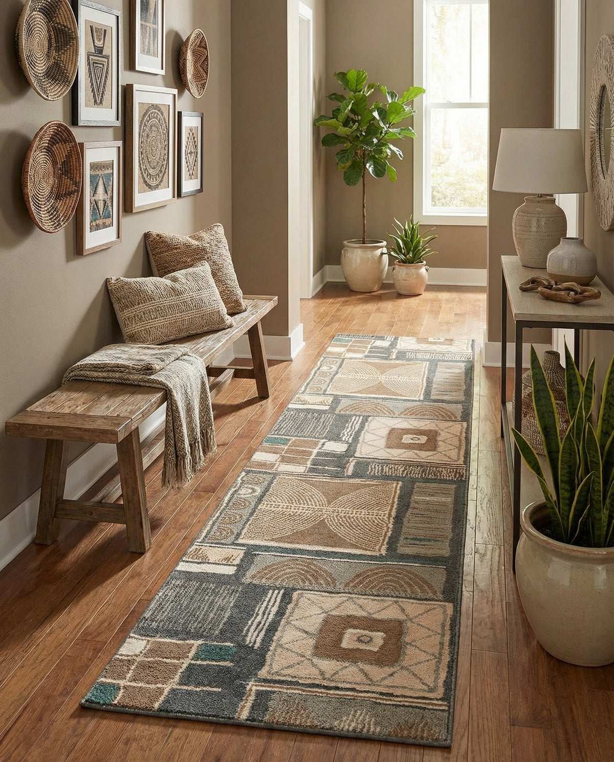Savannah Sojourn Collection Area Rug -  Tsavo Runner Multi  lifestyle 84