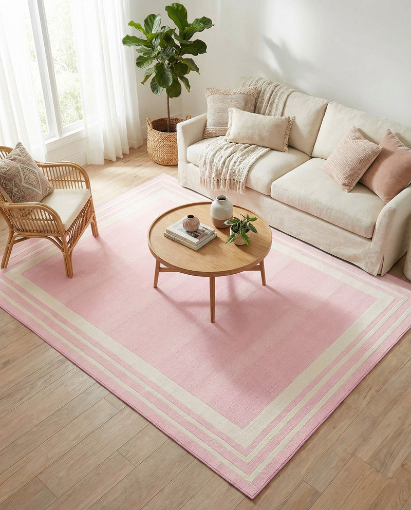 Bahama Breeze Outdoor Collection Area Rug -  Abaco Rectangle Pink  lifestyle 30