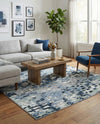 Aegean Elegance Washables Collection Area Rug -  Andros Square Gray Navy Green  lifestyle 39