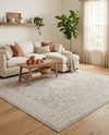 Tribal Terrace Treasures Collection Area Rug -  Incan Isle (Light Gray) Square Light Gray  lifestyle 59