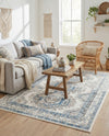 Savannah Elegance Collection Area Rug -  Tybee (Ivory Aqua) Rectangle Ivory Aqua  lifestyle 21