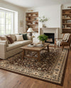 Isfahan Elegance Collection Area Rug - Naghsh-e Jahan (Brown) Rectangle Brown  lifestyle 18