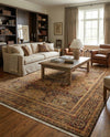 Ottoman Elegance Collection Area Rug - Sultan Rectangle Brown  lifestyle 48