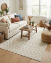Garden Lattice Charm Collection Area Rug -  Pergola (Ivory) Rectangle Ivory  lifestyle 7
