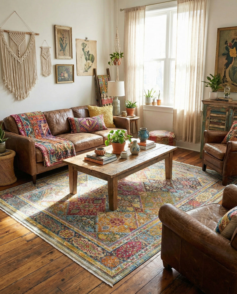 Caribbean Breeze Collection Area Rug -  Grenada Rectangle Multi  lifestyle 21