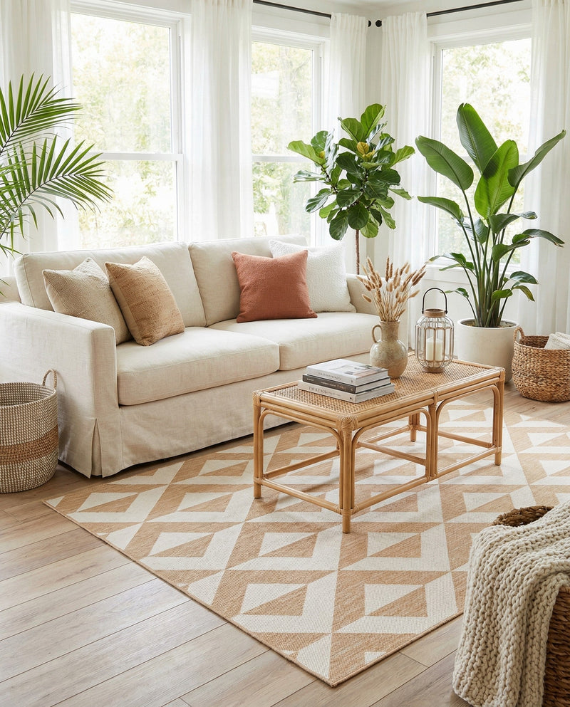 Urban Oasis Rugs Collection Area Rug -  Highrise (Beige) Rectangle Beige  lifestyle 17