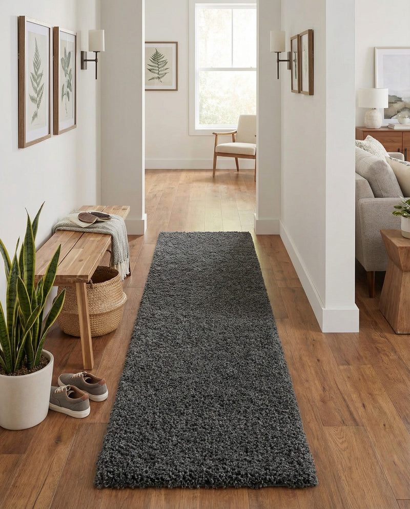 Alpine Plush Collection Area Rug -  Cortina (Peppercorn) Runner Peppercorn  lifestyle 26