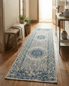 Patio Heritage Collection Area Rug -  Lafayette (Blue) Runner Blue  lifestyle 73