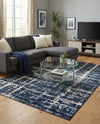 Metro Heights Collection Area Rug -  Flatiron Rectangle Navy Blue  lifestyle 26