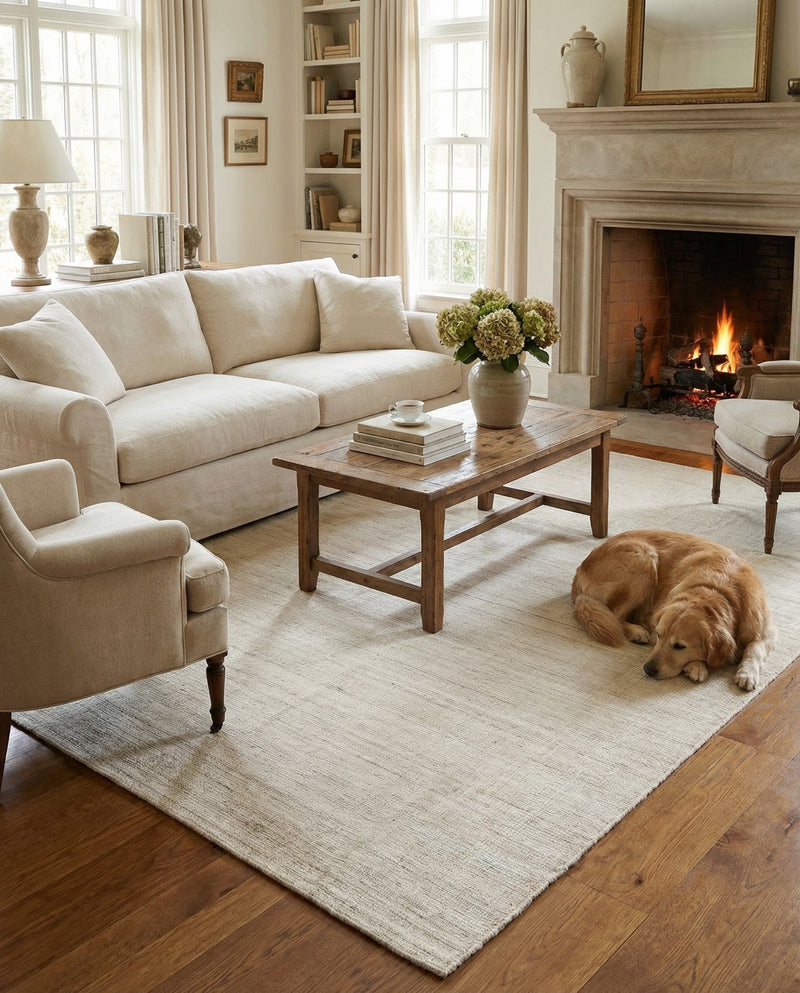 Berkshire Estate Collection Area Rug - Windsor (Vanilla Bean) Rectangle Vanilla Bean  lifestyle 16