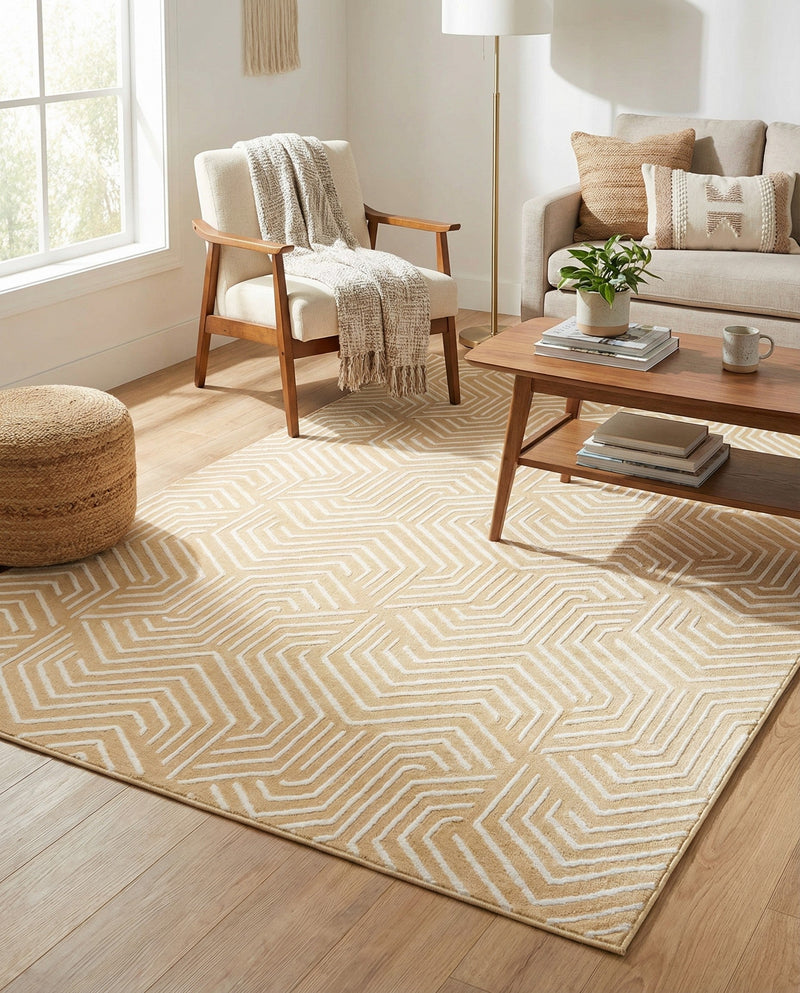 Aravalli Collection Area Rug - Udaipur Rectangle Yellow  lifestyle 68