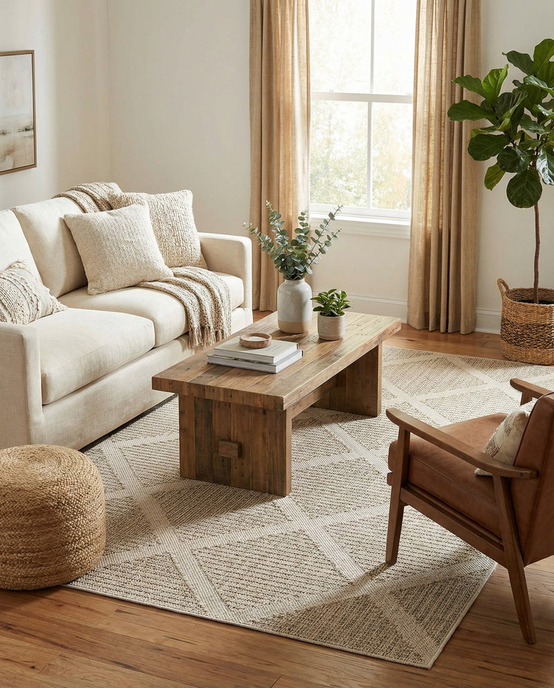 Savannah Pergola Collection Area Rug -  Eden Rectangle Khaki  lifestyle 60